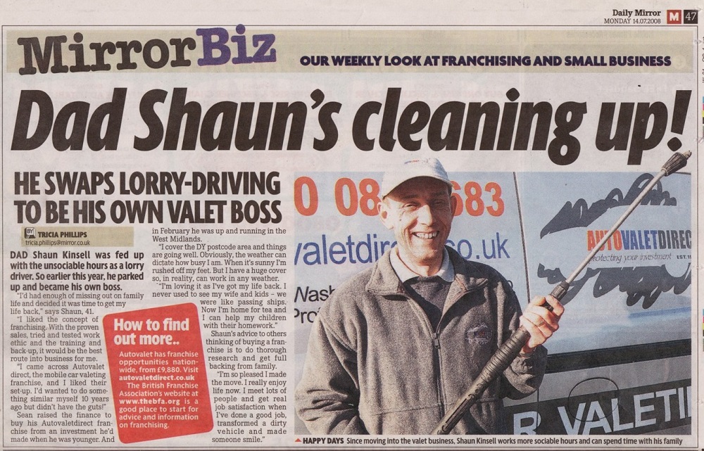 The car valeting franchise with a difference