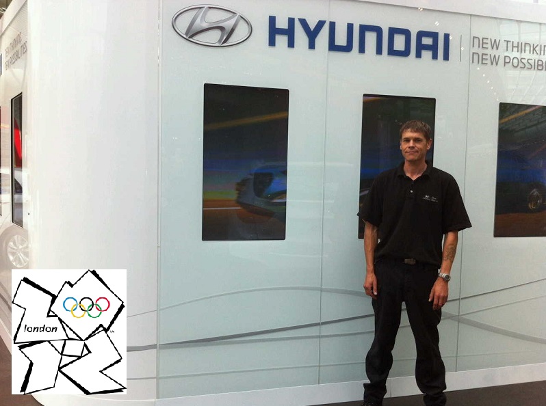 Autovaletdirect Franchisees Nick Lockyer at London 2012 Olympic Hyundai Stand