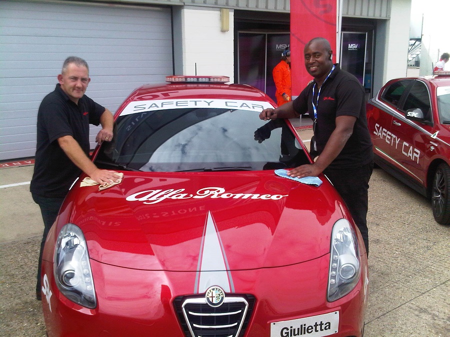 Autovaletdirect franchisees attend World Superbike Championship at the Silverstone for Alfa Romeo