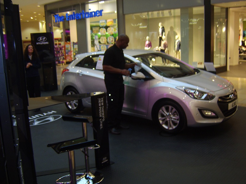 Autovaletdirect franchisee helps out at launch of new Hyundai 130
