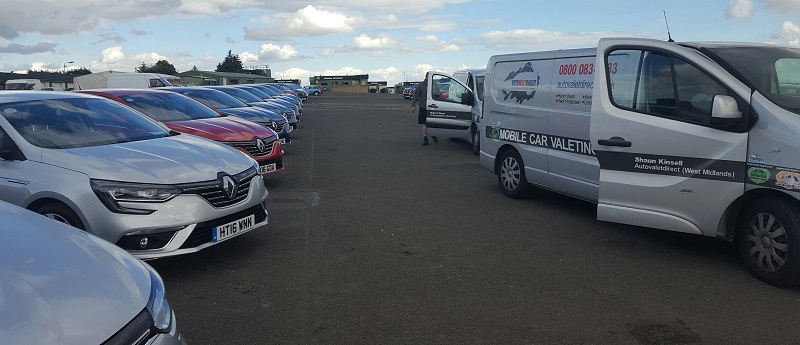 Autovaletdirect at Knockhill Racing Circuit in Scotland for the Renault Range Roadshow