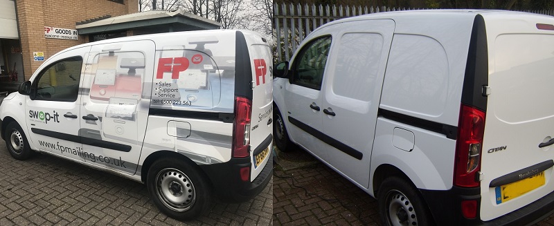 Vehicle graphics and sign writing removal in Wales