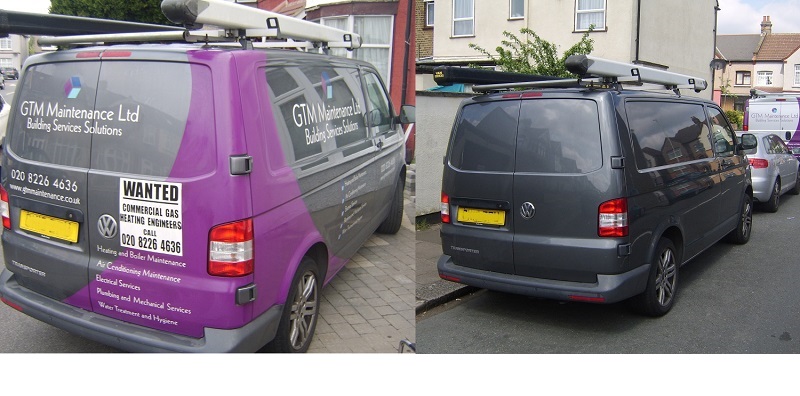 Vehicle graphics and sign writing removal in London